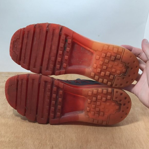 Nike Womens Air Max 2016 Running Shoes Size 8 Gray Lava Red Pink 698903-009 - Picture 8 of 10